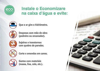 (Compre 1 Leve 2) Bloqueador De Ar Economizare - REDUZ Conta De Água 50% + Rosca de Brinde