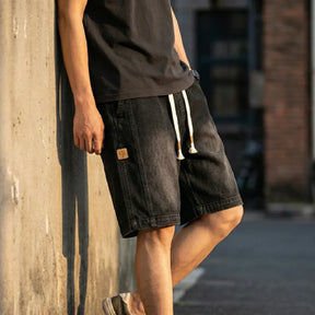 [Leve 4, Pague Só 2!] Bermuda Jeans Knox Masculina em Sarja de Algodão e Poliéster + BRINDES ( PREÇO DE ATACADO)