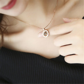 Colar eu Te amo em 100 Línguas - Frete Gratis