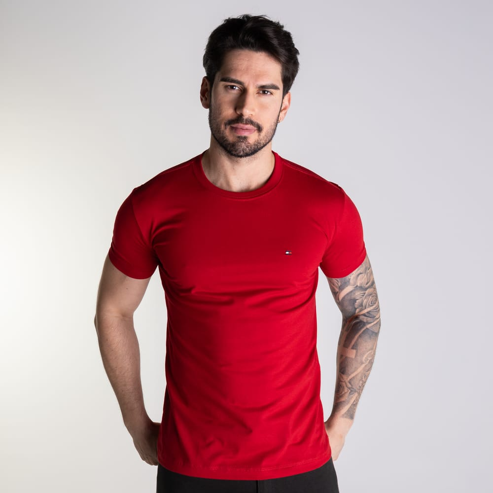 (Compre 3 Leve 5) Kit 5 Camisetas Tommy H + Pack com 3 Cuecas Boxer de Brinde