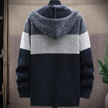 Casaco Masculino de Lã com Capuz - Estilo e Conforto