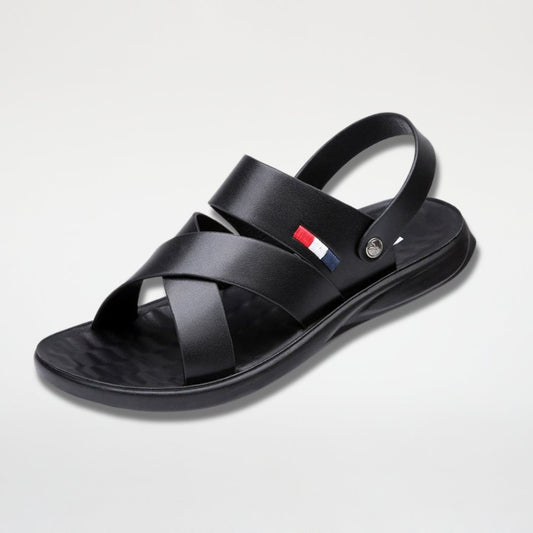 Sandália Masculina de Couro Antiderrapante